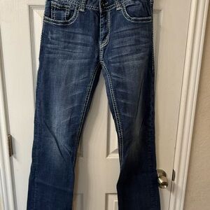 Rock & Roll Cowgirl Women's Blue Boot Cut Jeans